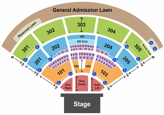 North Island Credit Union Amphitheatre Incubus Seating Chart
